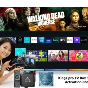 Kings pro TV Box Activation Code  for 1 year