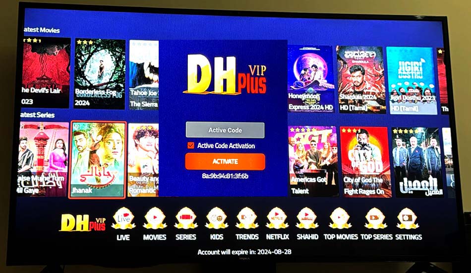 Dh Plus iptv subscription for 1 year uae tv